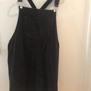 DENIM CO | Plus | Navy Corduroy Overall Dress